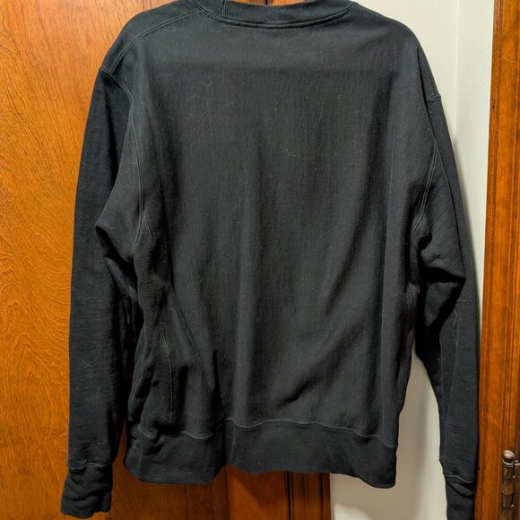 Champion Large Black Men's Sweatshirt - Picture 3 of 3